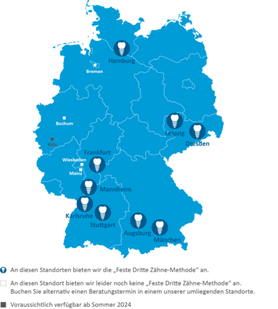 Deutschlandkarte AllDent 