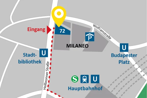 Anfahrtsskizze AllDent Stuttgart